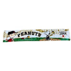 Snoopy Face Towel Muffler Samurai Japan Peanuts Baseball